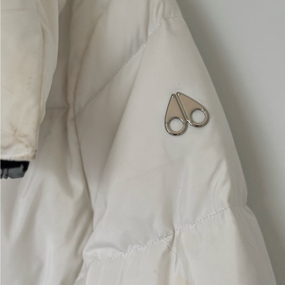 Moose Knuckles White Puffer Coat